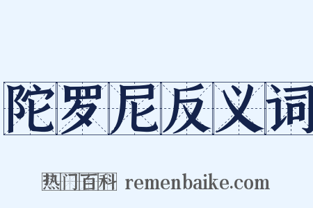 陀罗尼反义词是什么意思的图片